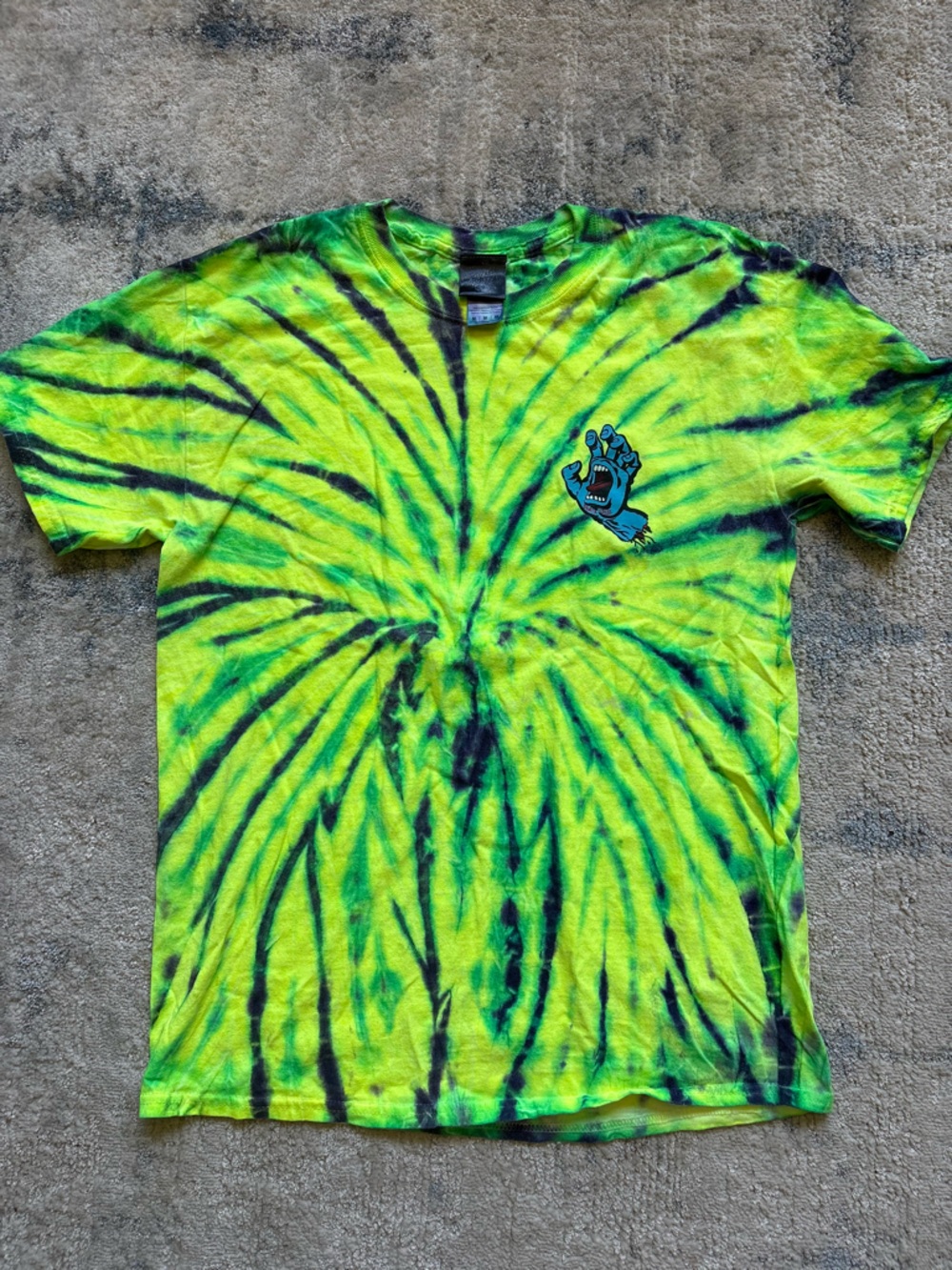 Neon Green Santa Cruz Women’s Tie-dye T-shirt